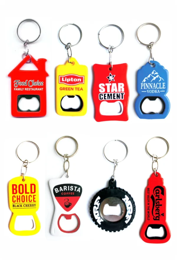 Promotional Bottle Opener Keychains with Logo