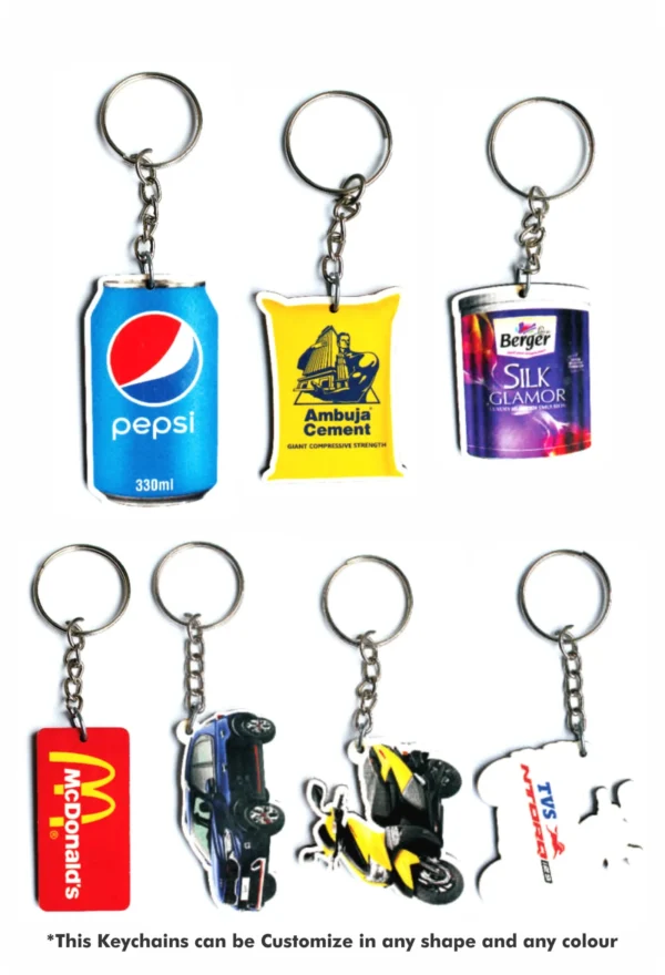 Promotional Branding MDF Keychains