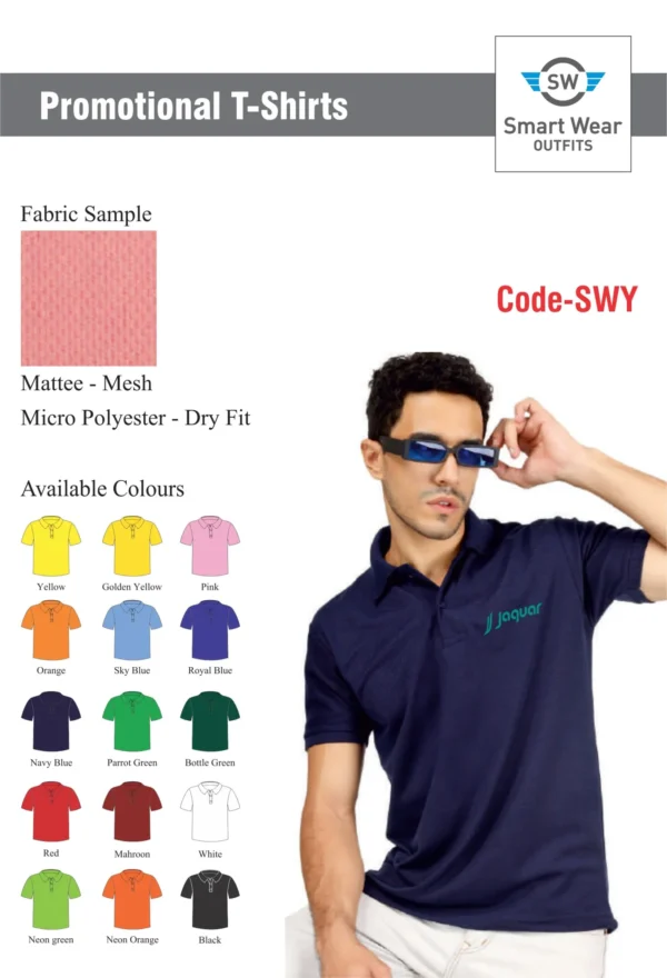 Promotional Dry Fit T-Shirts with Logo–Smart Wear Outfits (SWY)