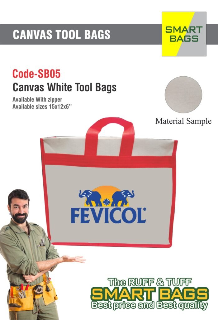 Canvas White Tool Bags (Code: SB05)